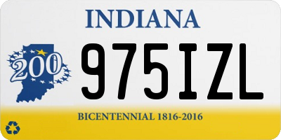IN license plate 975IZL