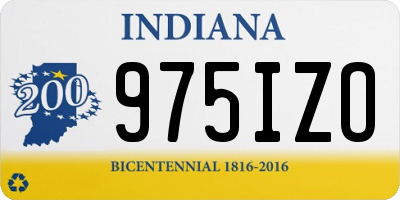 IN license plate 975IZO