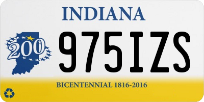 IN license plate 975IZS