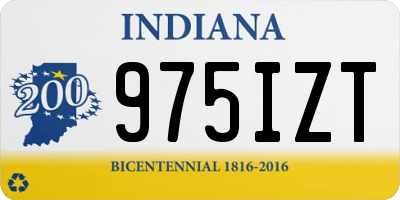 IN license plate 975IZT