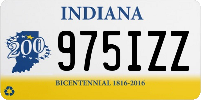 IN license plate 975IZZ