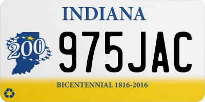 IN license plate 975JAC