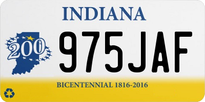 IN license plate 975JAF