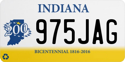 IN license plate 975JAG