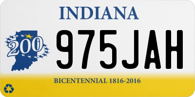 IN license plate 975JAH