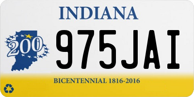 IN license plate 975JAI