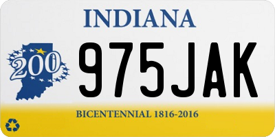 IN license plate 975JAK
