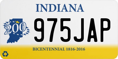 IN license plate 975JAP