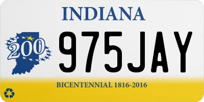 IN license plate 975JAY