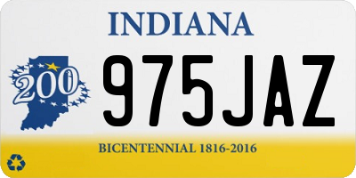 IN license plate 975JAZ