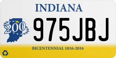 IN license plate 975JBJ