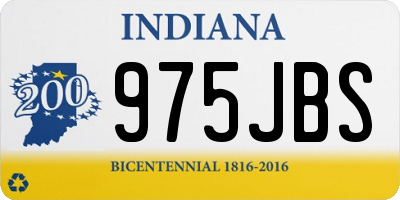 IN license plate 975JBS
