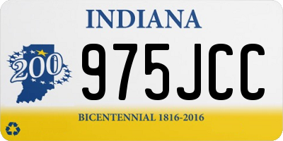 IN license plate 975JCC