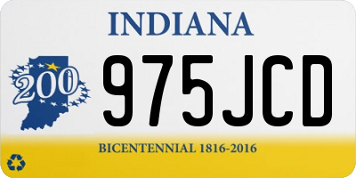 IN license plate 975JCD