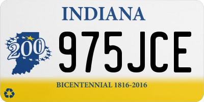 IN license plate 975JCE