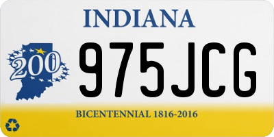 IN license plate 975JCG