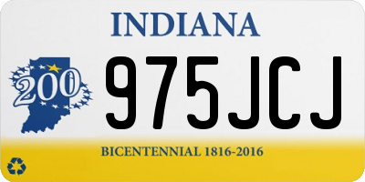 IN license plate 975JCJ