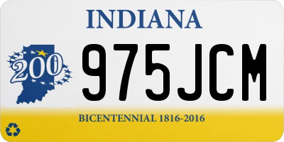 IN license plate 975JCM