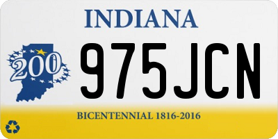 IN license plate 975JCN