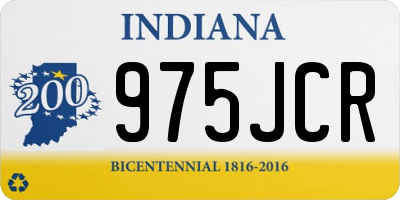 IN license plate 975JCR