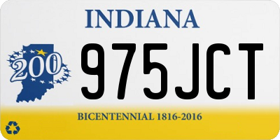 IN license plate 975JCT