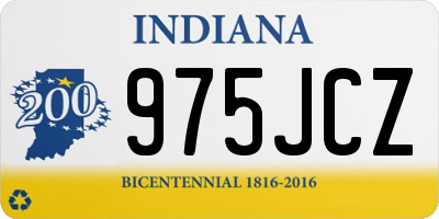 IN license plate 975JCZ
