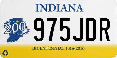 IN license plate 975JDR