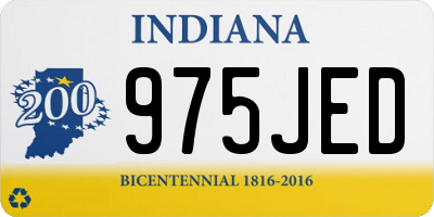 IN license plate 975JED