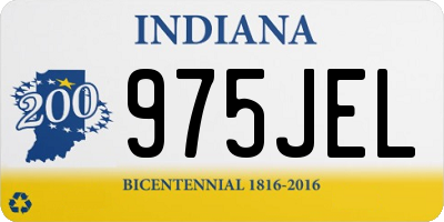 IN license plate 975JEL