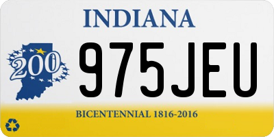 IN license plate 975JEU