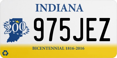 IN license plate 975JEZ