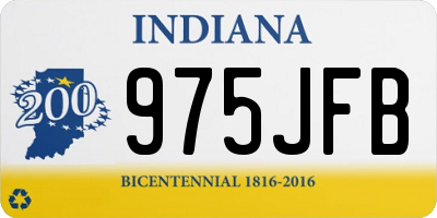 IN license plate 975JFB