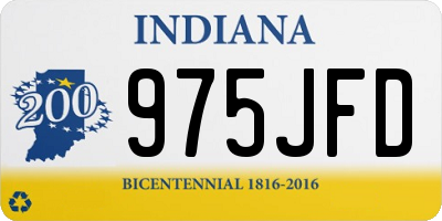 IN license plate 975JFD