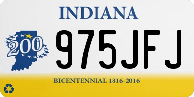 IN license plate 975JFJ
