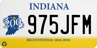 IN license plate 975JFM