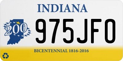 IN license plate 975JFO