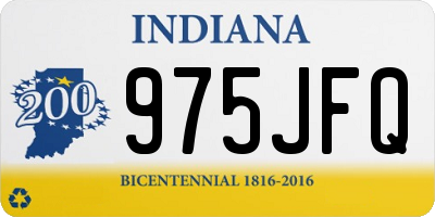 IN license plate 975JFQ