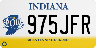 IN license plate 975JFR
