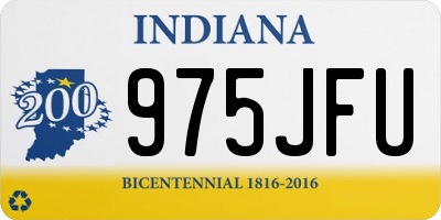 IN license plate 975JFU