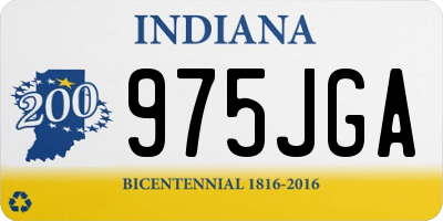 IN license plate 975JGA