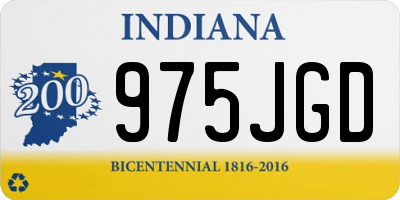 IN license plate 975JGD