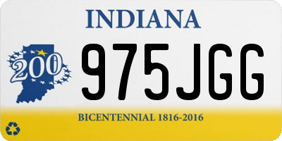 IN license plate 975JGG