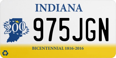IN license plate 975JGN