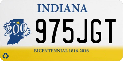 IN license plate 975JGT
