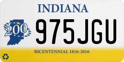 IN license plate 975JGU
