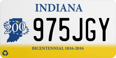 IN license plate 975JGY