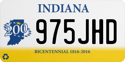 IN license plate 975JHD