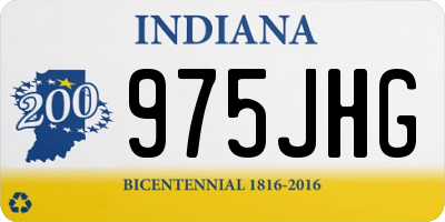 IN license plate 975JHG