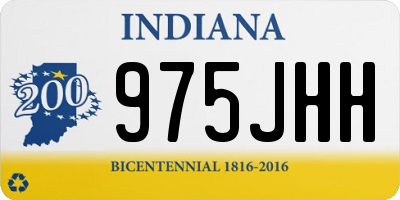IN license plate 975JHH