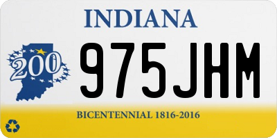 IN license plate 975JHM
